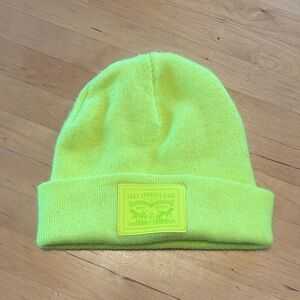 Levi's Neon Green Beanie unisex adult